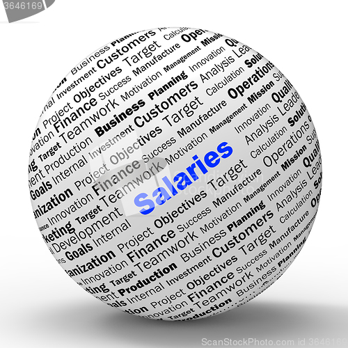 Image of Salaries Sphere Definition Means Employer Earnings Or Incomes