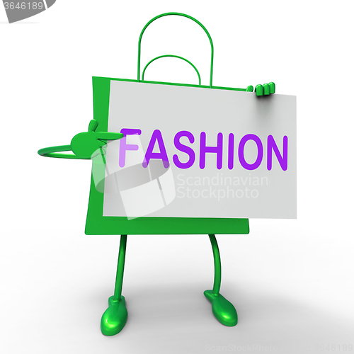 Image of Fashion Bags Shows Fashionable and Trendy Products