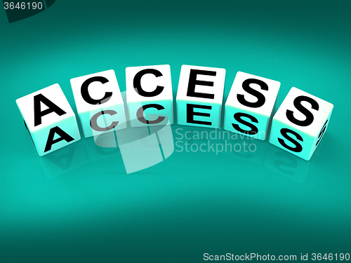 Image of Access Blocks Show Admittance Accessibility and Entry