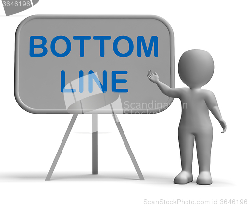 Image of Bottom Line Whiteboard Shows Reduce Costs Grow Income