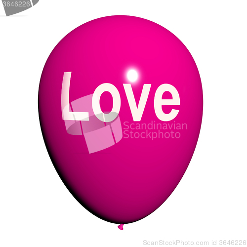 Image of Love Balloon Shows Fondness and Affectionate Feelings