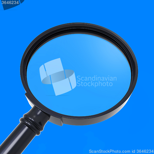 Image of Magnifying Glass Shows Zoom Or Search