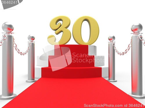 Image of Golden Thirty On Red Carpet Shows Film Industry Anniversary Even