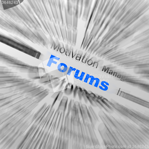 Image of Forums Sphere Definition Displays Online Discussion Or Global Co