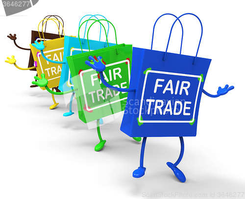 Image of Fair Trade Bags Show Equal Deals and Exchange
