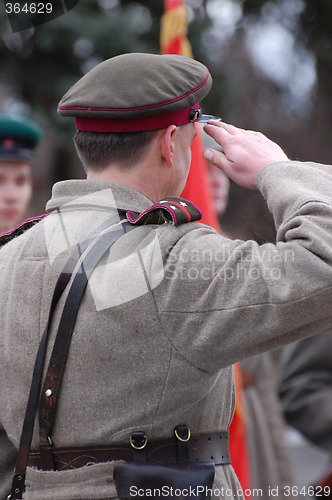 Image of Red Army. WWII reenacting