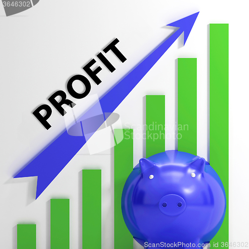 Image of Profit Graph Shows Sales Revenue And Return