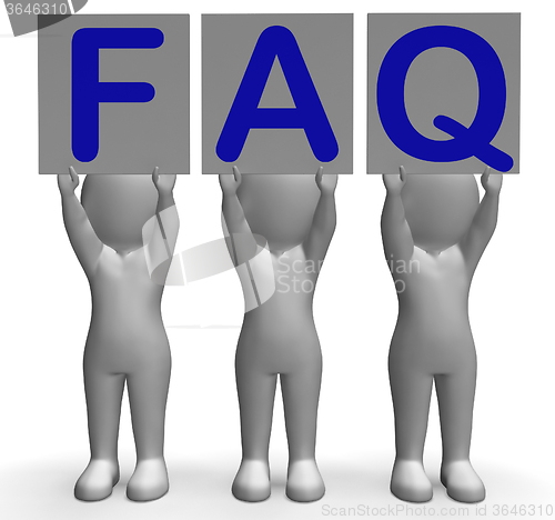 Image of FAQ Banners Shows Frequent Assistance And Support