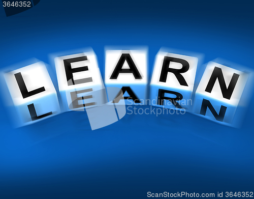 Image of Learn Blocks Displays Education Studying and Learning