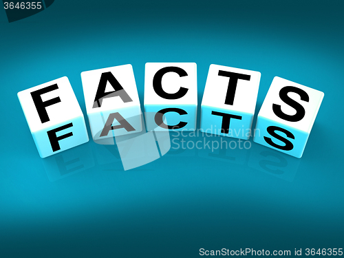 Image of Facts Blocks Refer to Information of Reality and Truth