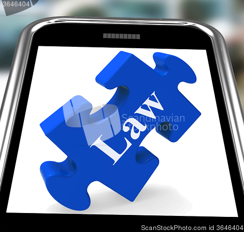 Image of Law Smartphone Means Justice And Legal Information Online