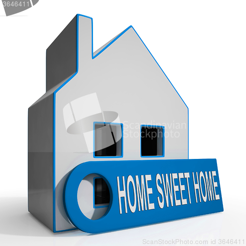 Image of Home Sweet Home House Shows Comforts And Family