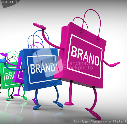 Image of Brand Bags Represent Marketing, Brands, and Labels