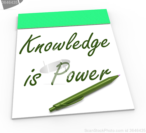 Image of Knowledge Is Power Shows Abilities Or Knowing Secrets