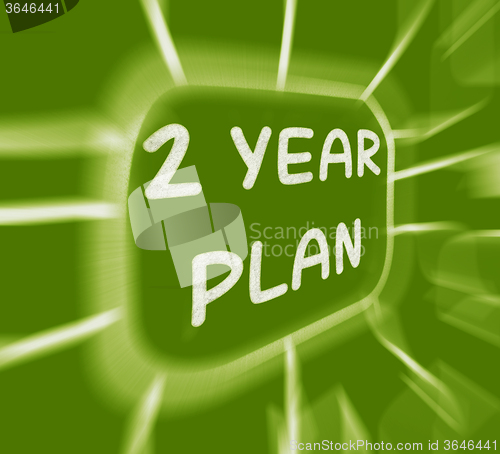 Image of Two Year Plan Diagram Displays 2 Year Planning
