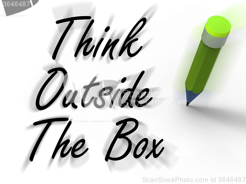 Image of Think Outside the Box Displays Creativity and Imagination