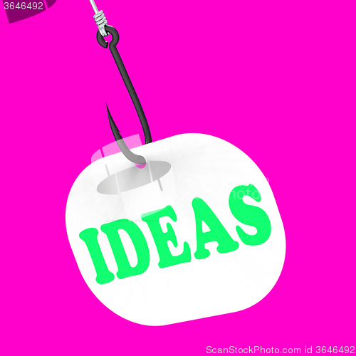 Image of Ideas On Hook Means Creative Thoughts And Concepts