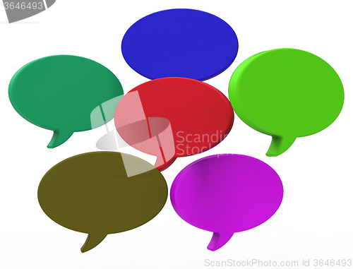 Image of Blank Speech Balloon Shows Copyspace For Thought Chat Or Idea
