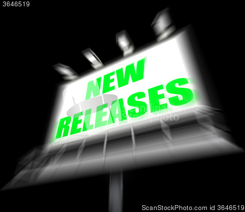 Image of New Releases Sign Displays Now Available or Current Product