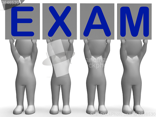 Image of Exam Banners Means Extreme Questionnaire Or Examination