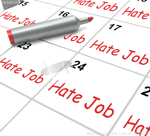 Image of Hate Job Calendar Means Miserable At Work