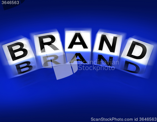 Image of Brand Blocks Displays Labels Trademarks and Brands