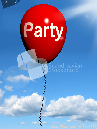 Image of Party Balloon Represents Parties Events and Celebrations