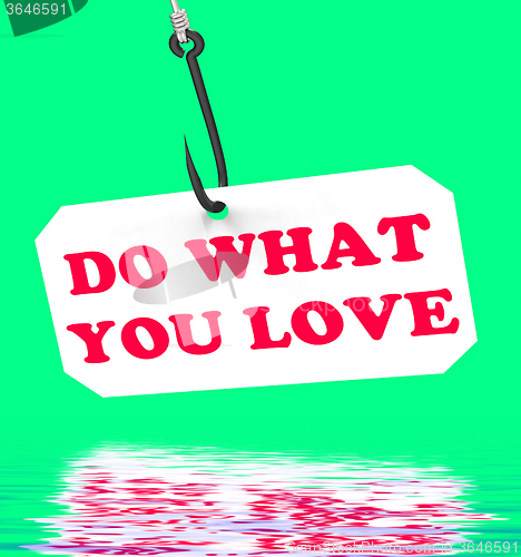 Image of Do What You Love On Hook Displays Inspiration And Motivation