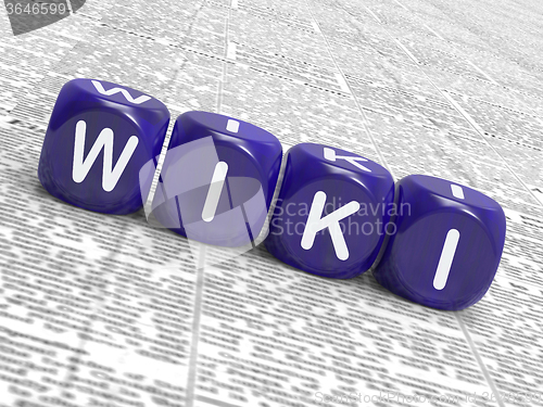 Image of Wiki Dice Show Learning Knowledge And Encyclopaedia