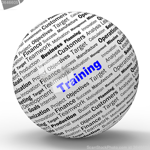 Image of Training Sphere Definition Shows Instructing Or Education