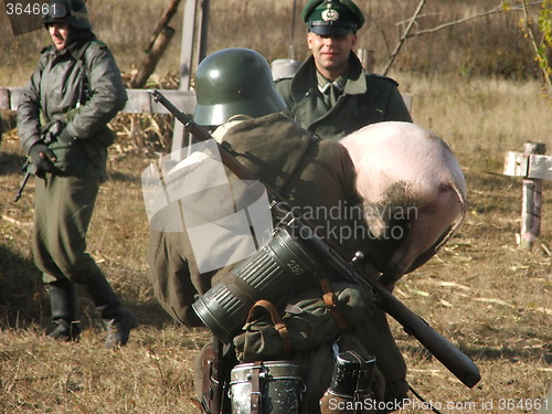 Image of German soldier. WWII reenacting