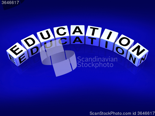 Image of Education Blocks Represent Training and Learning to Educate