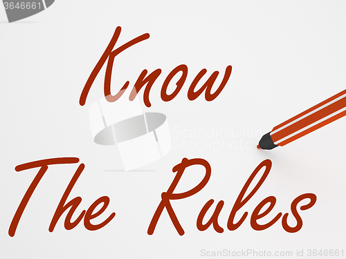 Image of Know The Rules On Whiteboard Means Regulations And Special Condi