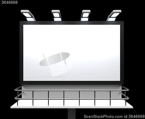 Image of Blank Billboard Copyspace Shows Advertising Space