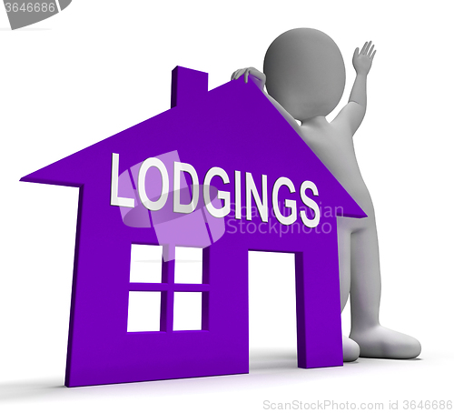 Image of Lodgings House Means Place To Stay Or Live