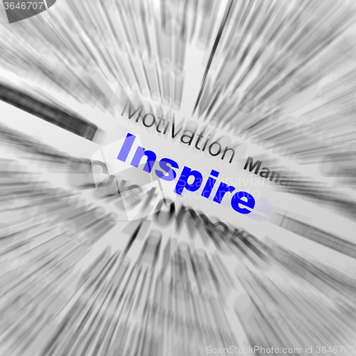 Image of Inspire Sphere Definition Displays Motivation And Positivity