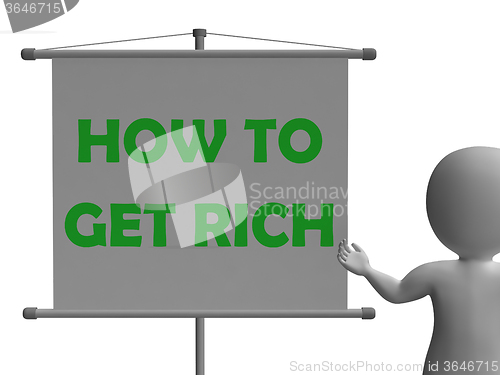 Image of How To Get Rich Board Shows Wealth Improvement