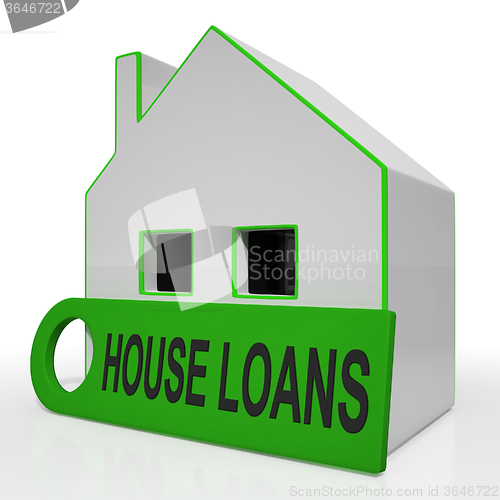 Image of House Loans Home Means Mortgage Interest And Repay