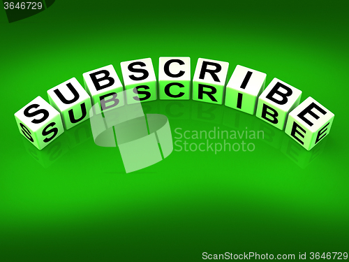 Image of Subscribe Blocks Represent to Sign up or Apply