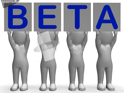 Image of Beta Banners Means Software Testing And Development