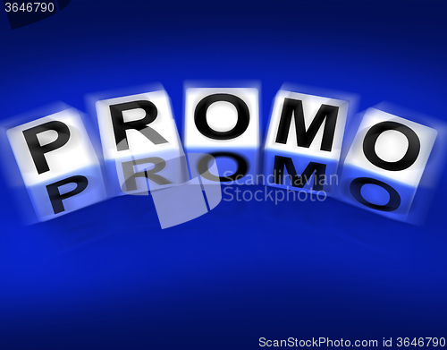 Image of Promo Blocks Displays Advertisement and Broadcasting Promotions