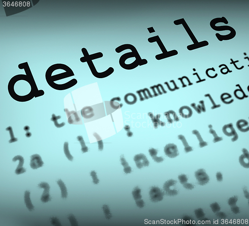 Image of Details Definition Shows Small Significances Or Accuracy
