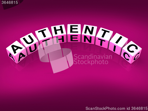 Image of Authentic Blocks Show Certified and Verified Authenticity