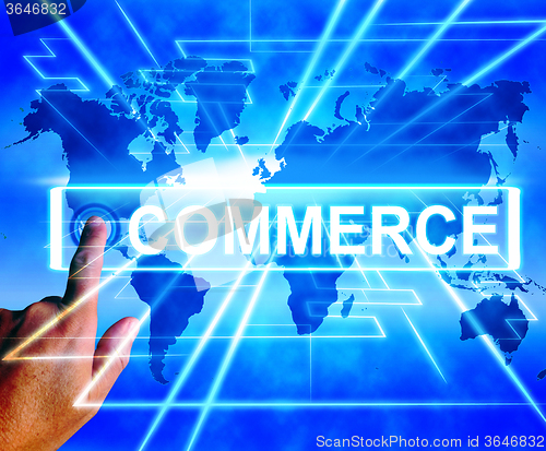 Image of Commerce Map Displays International Commercial and Financial Bus