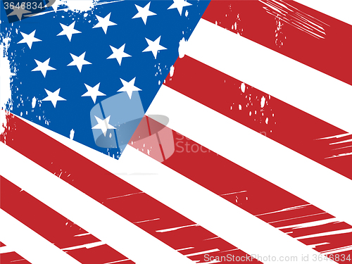 Image of American Flag Background Means Patriotism And Nationalism