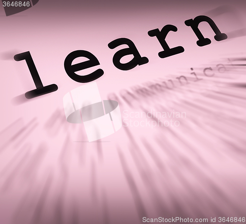 Image of Learn Definition Displays Distance Education And Learning
