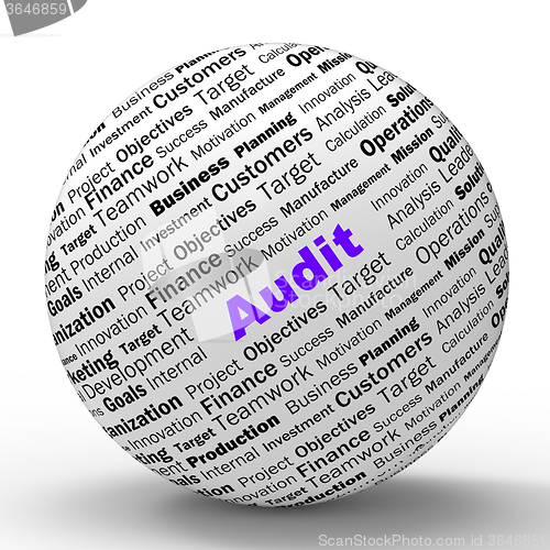 Image of Audit Sphere Definition Means Financial Inspection Or Audit