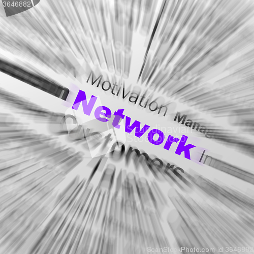 Image of Network Sphere Definition Displays Global Communications And Onl