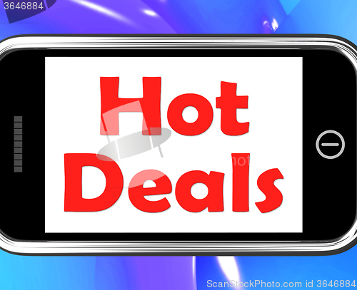 Image of Hot Deal On Phone Shows Bargains Sale And Save