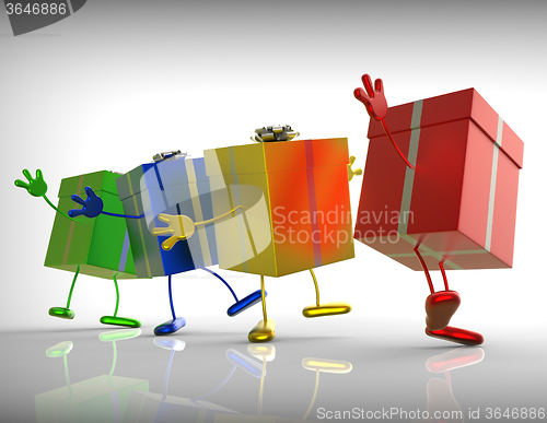 Image of Presents Mean Shopping For Special Or Perfect Gift